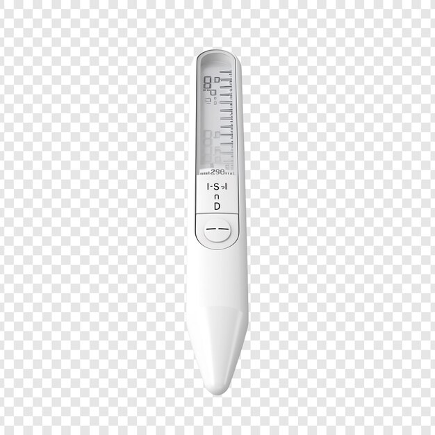 PSD grátis 3d termômetro médico isolado sobre fundo transparente