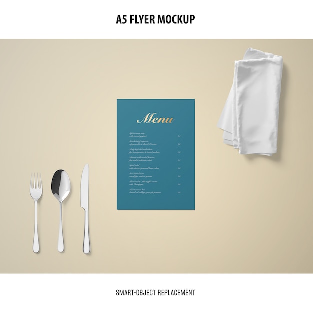 A5 flyer mockup