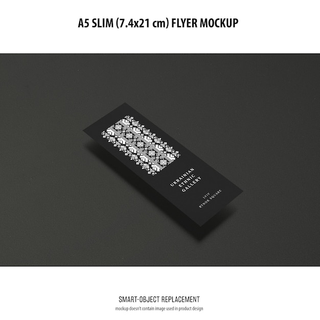 A5 slim flyer mockup