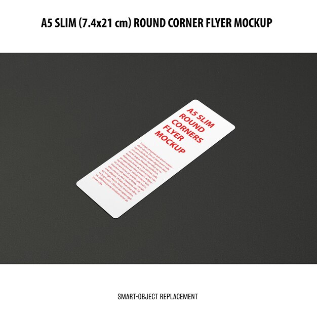 A5 Slim Flyer Mockup