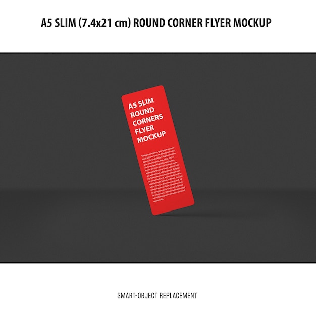 A5 slim flyer mockup