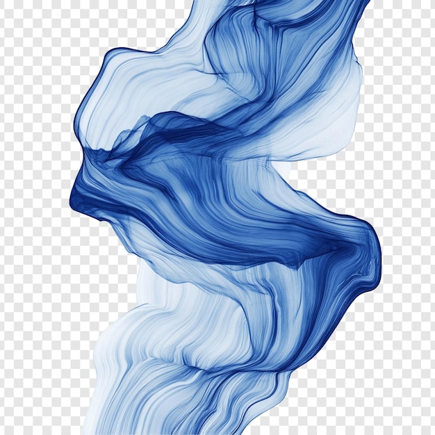 Abstract Blue Swirling Design Uma obra de arte digital serena