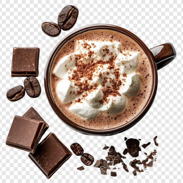 PSD grátis aproveite uma luxuosa experiência de chocolate quente