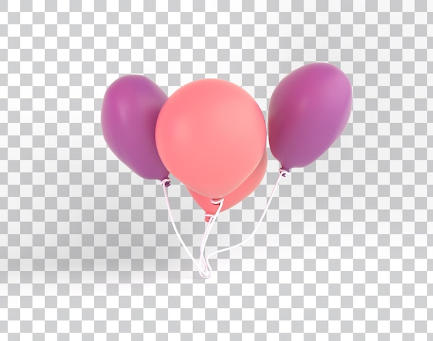 PSD grátis balões de desenho animado