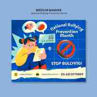 PSD grátis bandeira do dia mundial da prevenção do bullying