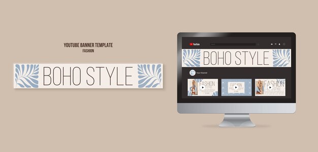 Banner da nova coleção de moda do YouTube