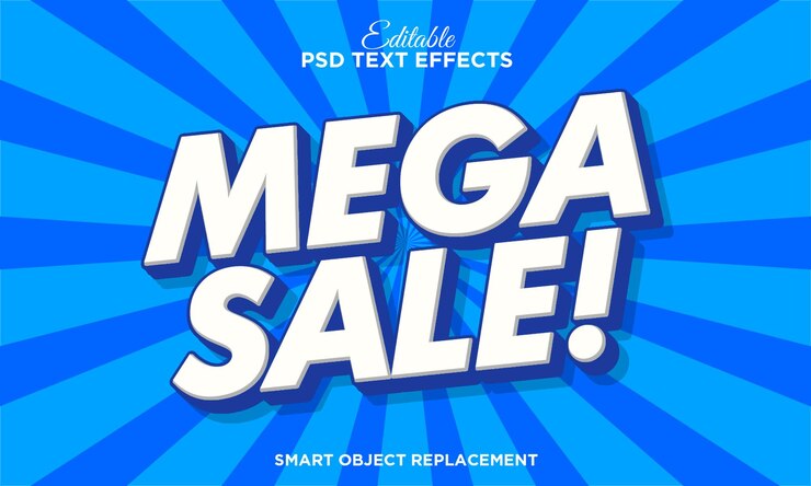 PSD grátis banner de promoção de mega venda