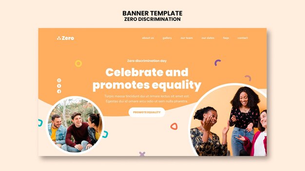 Banner do dia de discriminação zero