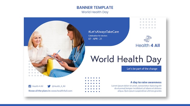 Banner do dia mundial da saúde
