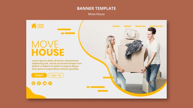 Banner para empresa de mudança de casa