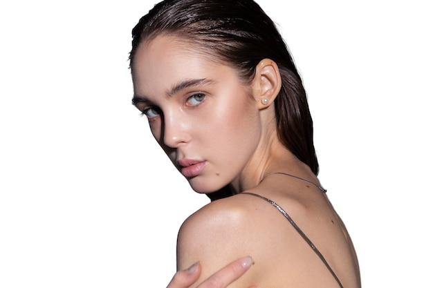 Belas peças retrato de mulher