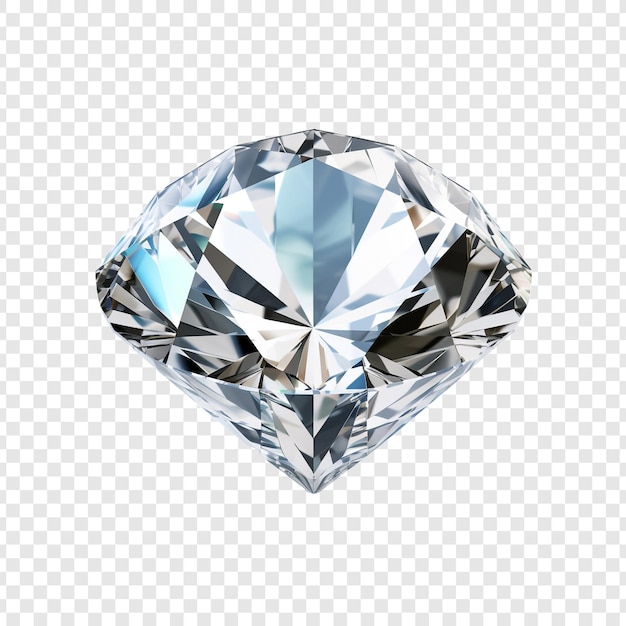 Belo diamante isolado em fundo transparente