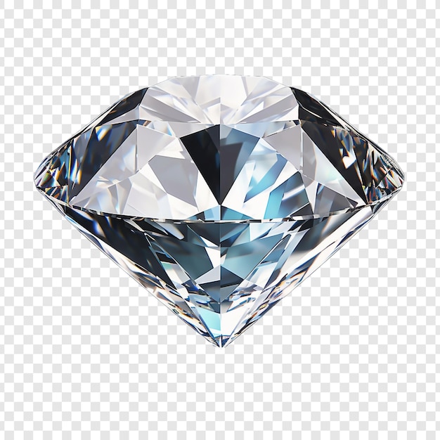 Belo diamante isolado em fundo transparente