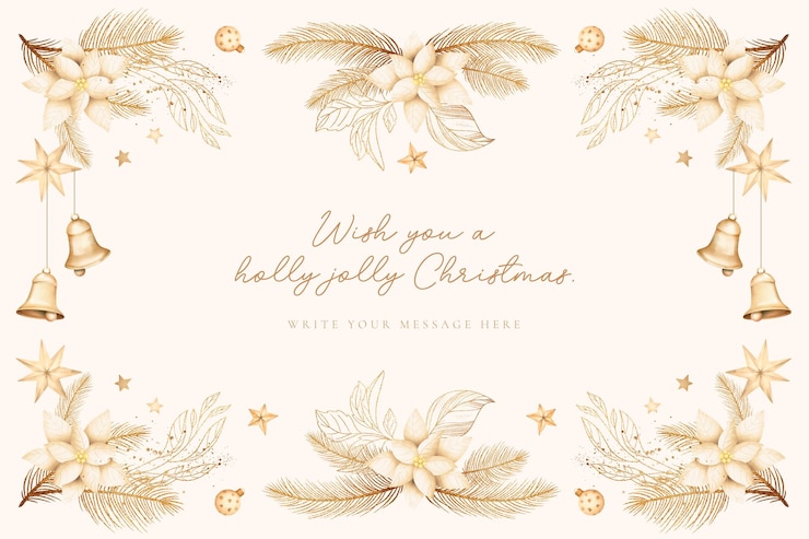 PSD grátis belo fundo de natal com ornamentos em aquarela e natureza de inverno