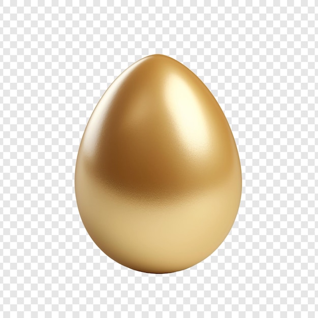 PSD grátis belo ovo com chifre dourado isolado em fundo transparente