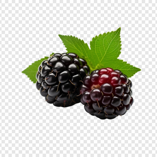Blackberry isolado em fundo transparente