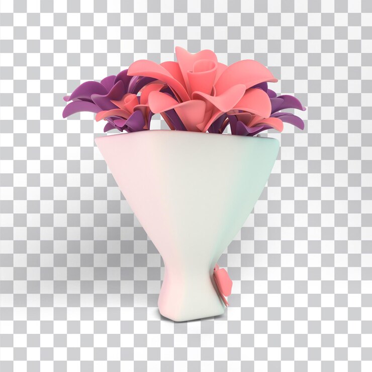 PSD grátis buquê de flores para o dia das mães
