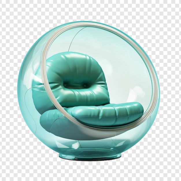 PSD grátis cadeira de bolha isolada em fundo transparente