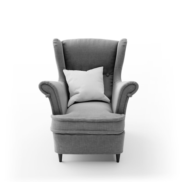 Cadeira moderna confortável isolada