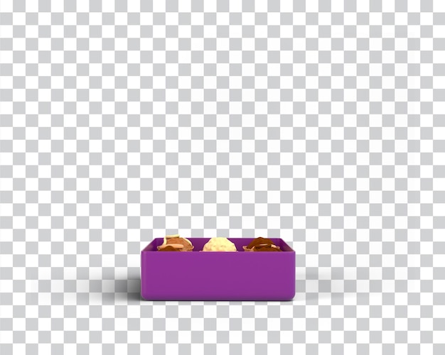 PSD grátis caixa de chocolate eid