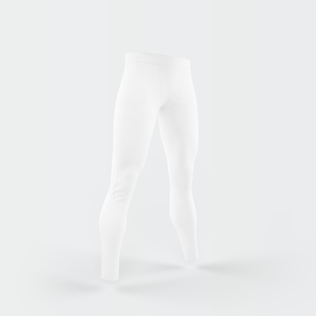 Calça branca flutuando no branco