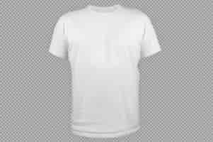 PSD grátis camiseta branca lisa regular isolada