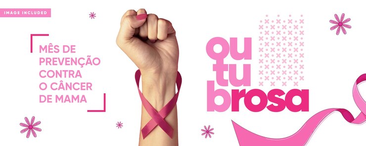 PSD grátis campanha de mídia social outubro banner rosa punho serrado