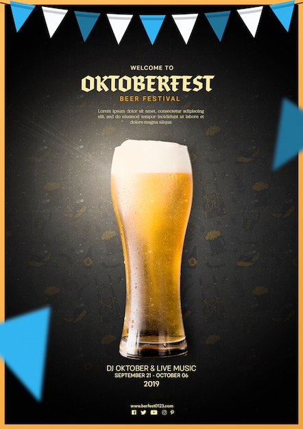Caneca de cerveja a mais oktoberfest saboroso