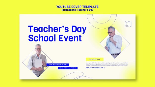 capa do youtube do dia internacional do professor
