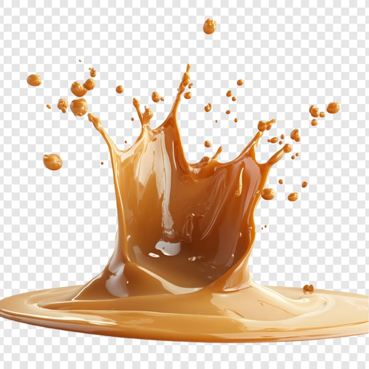 PSD grátis caramel splash uma sinfonia de doçura