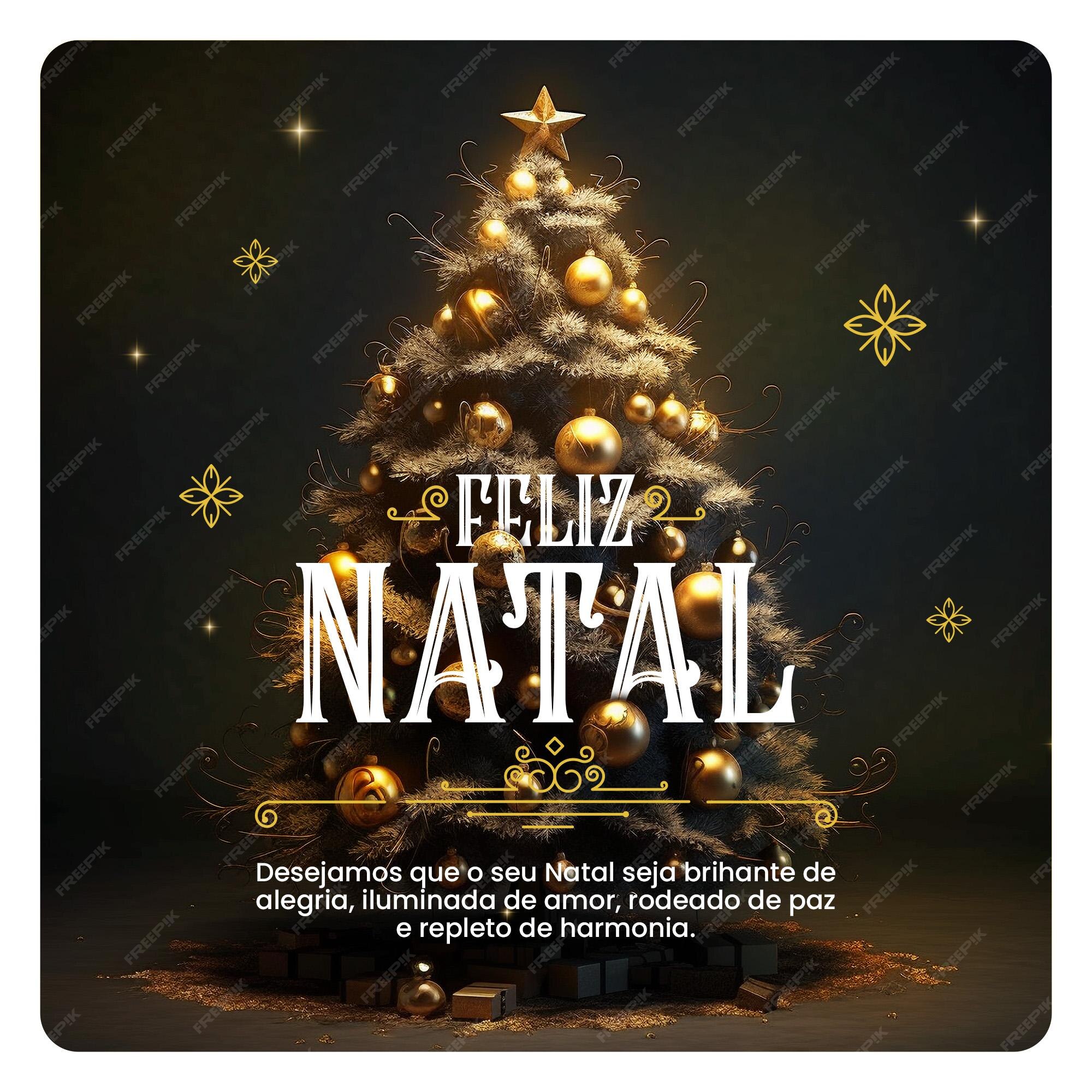 Feliz Natal!  Desejamos que este natal Seja tão iluminado