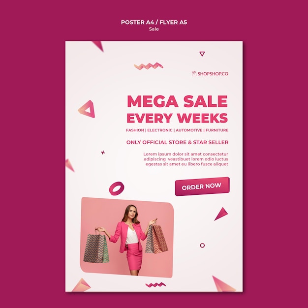 Cartaz do modelo Black Friday