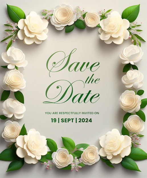 PSD grátis cartões de convite de casamento elegante estilo vintage