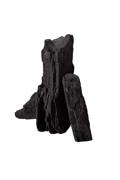 PSD grátis carvão preto em formas abstratas