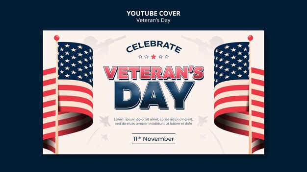 Celebração do dia dos veteranos capa do youtube
