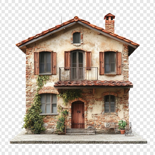 Charmosa vila italiana rústica Uma pitoresca casa de pedra
