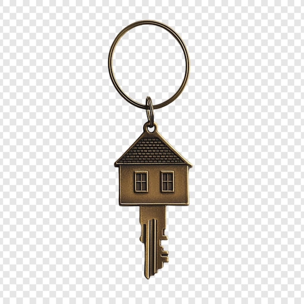 chaveiro de bronze de casa um símbolo de propriedade de casa