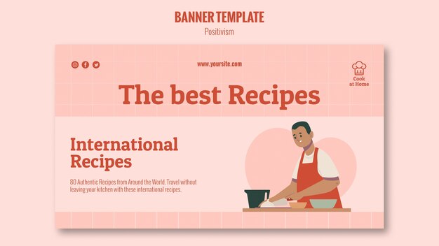 Chef em casa estilo banner