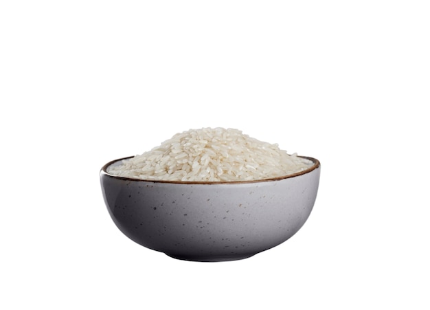 Close-up de arroz isolado