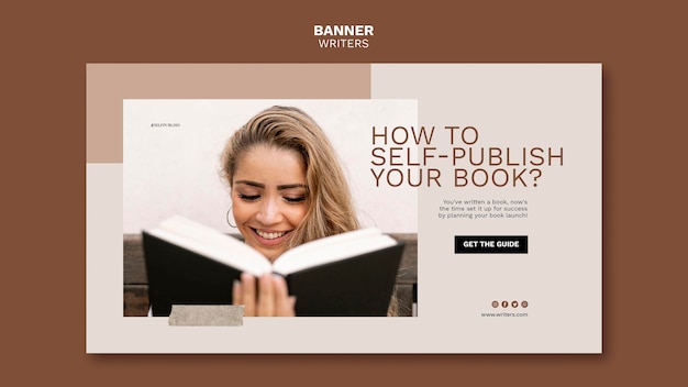 Como publicar seu próprio modelo de banner de livro