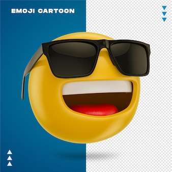 Copos de emoji de desenho animado