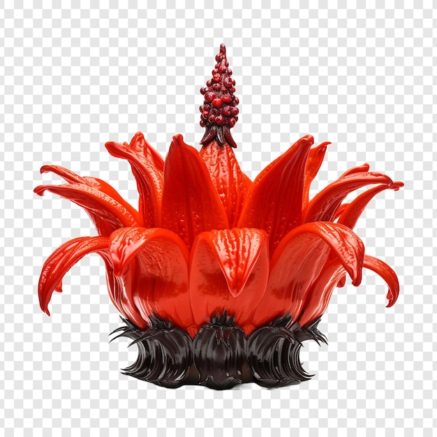 PSD grátis coroa imperial flor png isolada em fundo transparente