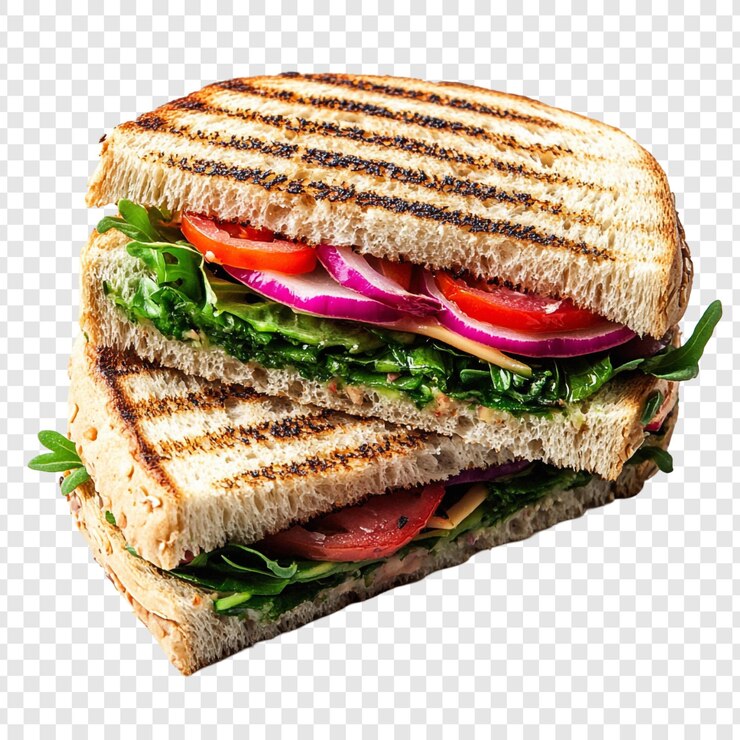 PSD grátis deliciosa sanduíche de vegetais grelhados