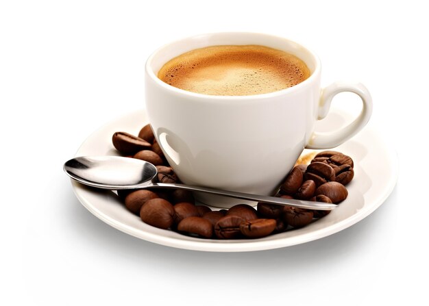 Deliciosa xícara de café isolada