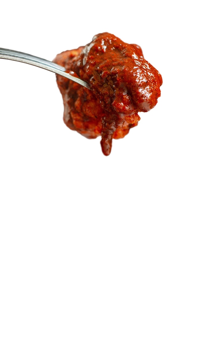 PSD grátis delicioso frango mexicano sem ossos, natureza morta.