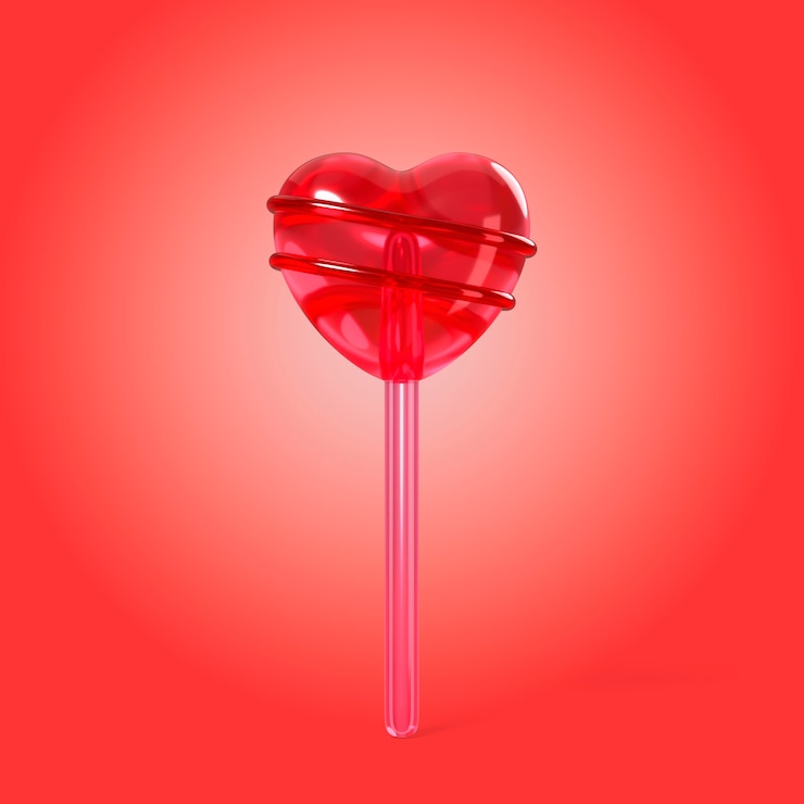 PSD grátis desenho de ícone de dia de são valentim de cristal