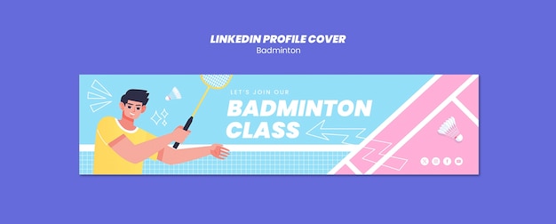 PSD grátis desenho de modelo de badminton