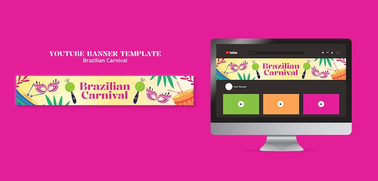 PSD grátis desenho de modelo de carnaval brasileiro