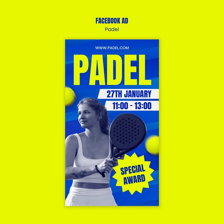 PSD grátis desenho de modelo de esporte de padel