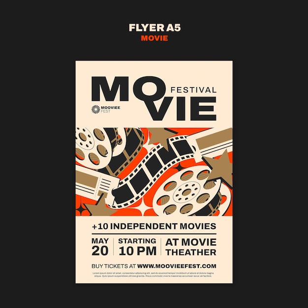Desenho de modelo de filme